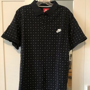 Nike polka dot polo
